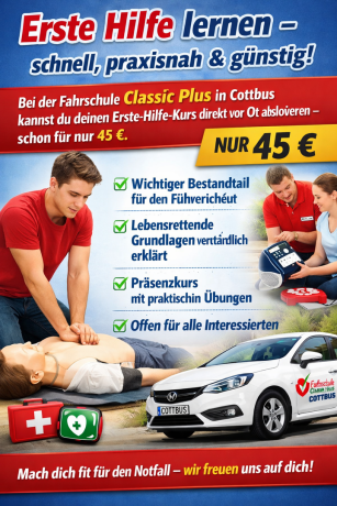 Ausbildung- erste Hilfe Kurs